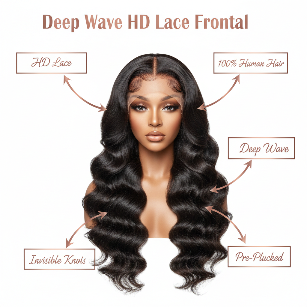 Deep Wave HD Lace Frontal - Info