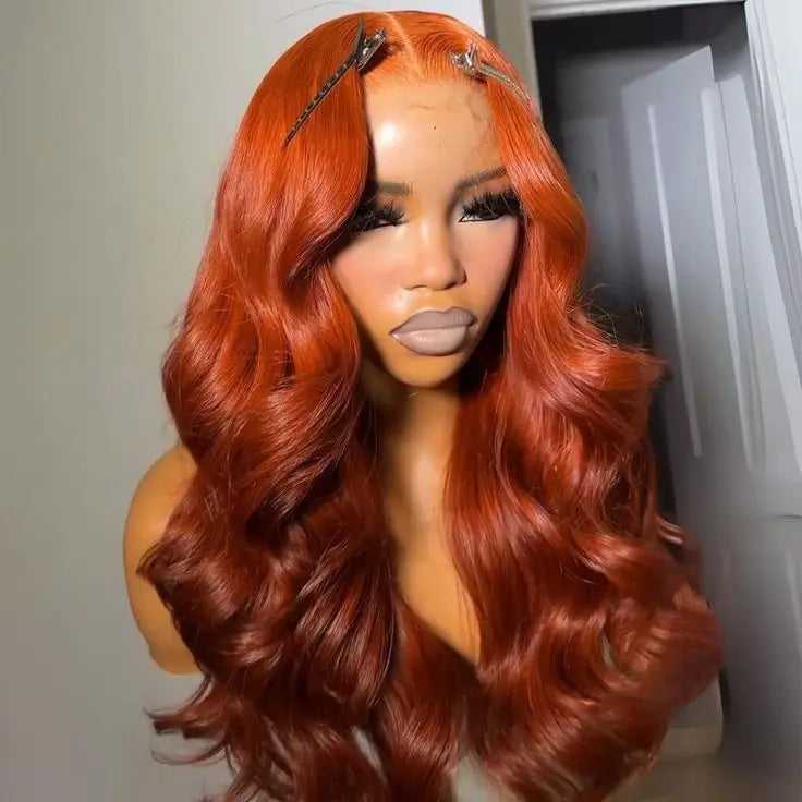 Bling Hair 28-30 Inch Reddish Brown Lace Front Wig