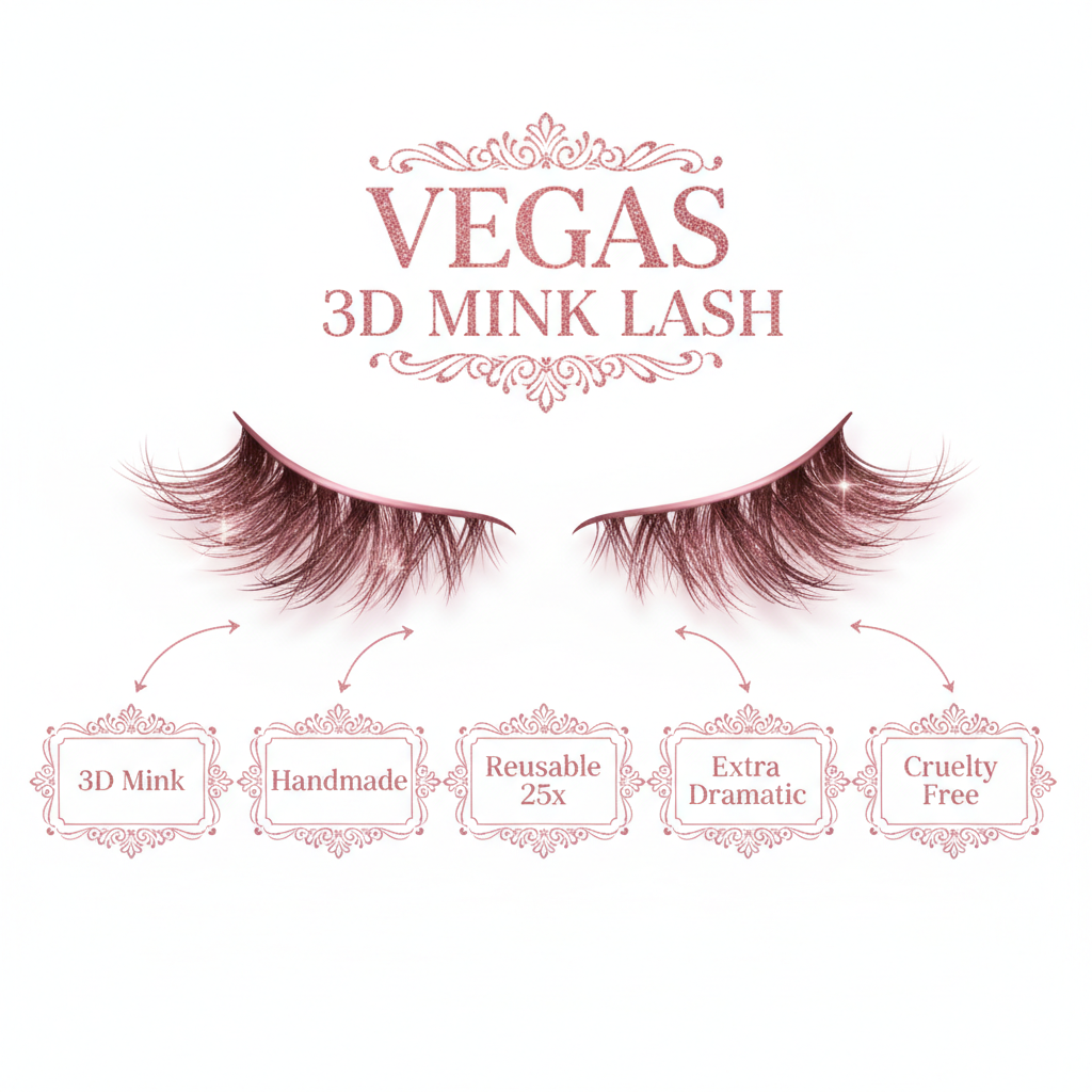 Vegas 3D Mink Lashes - Info