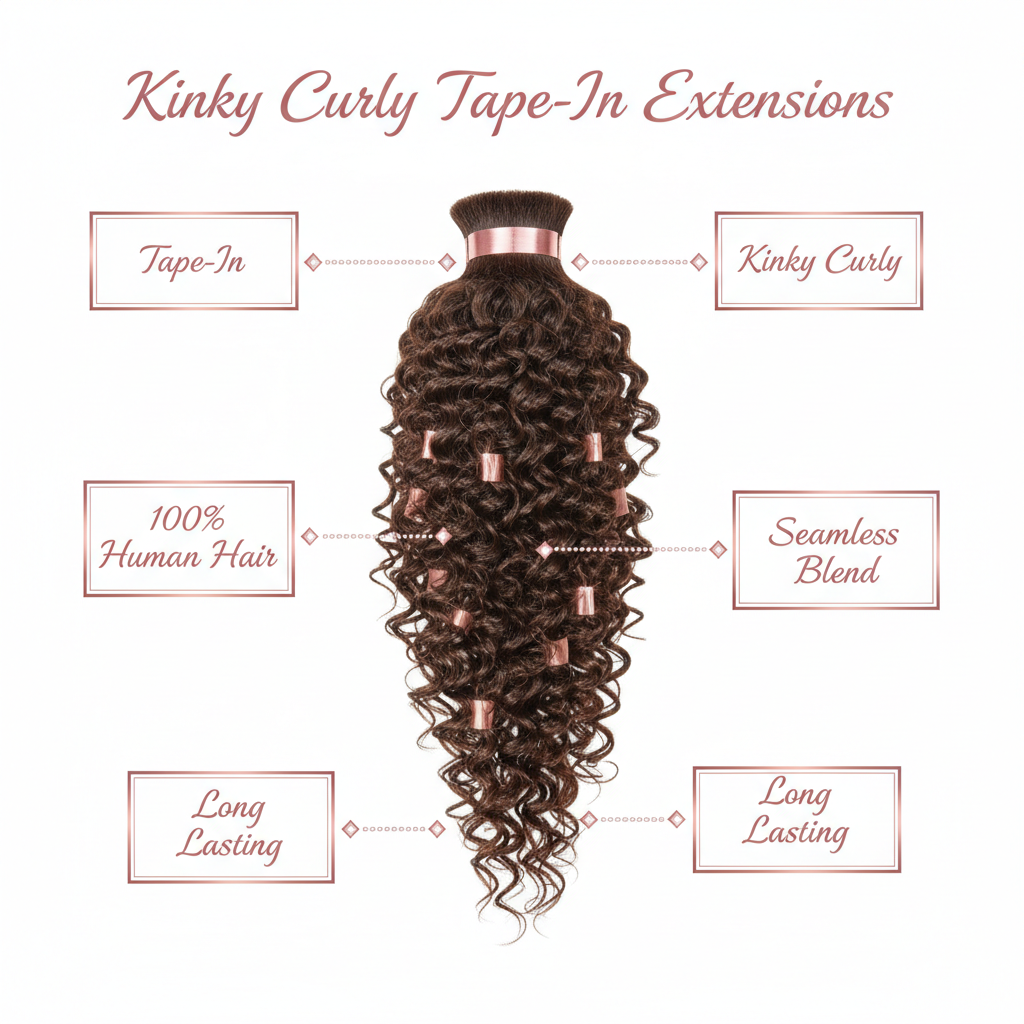 Kinky Curly Tape-In Extensions - Info