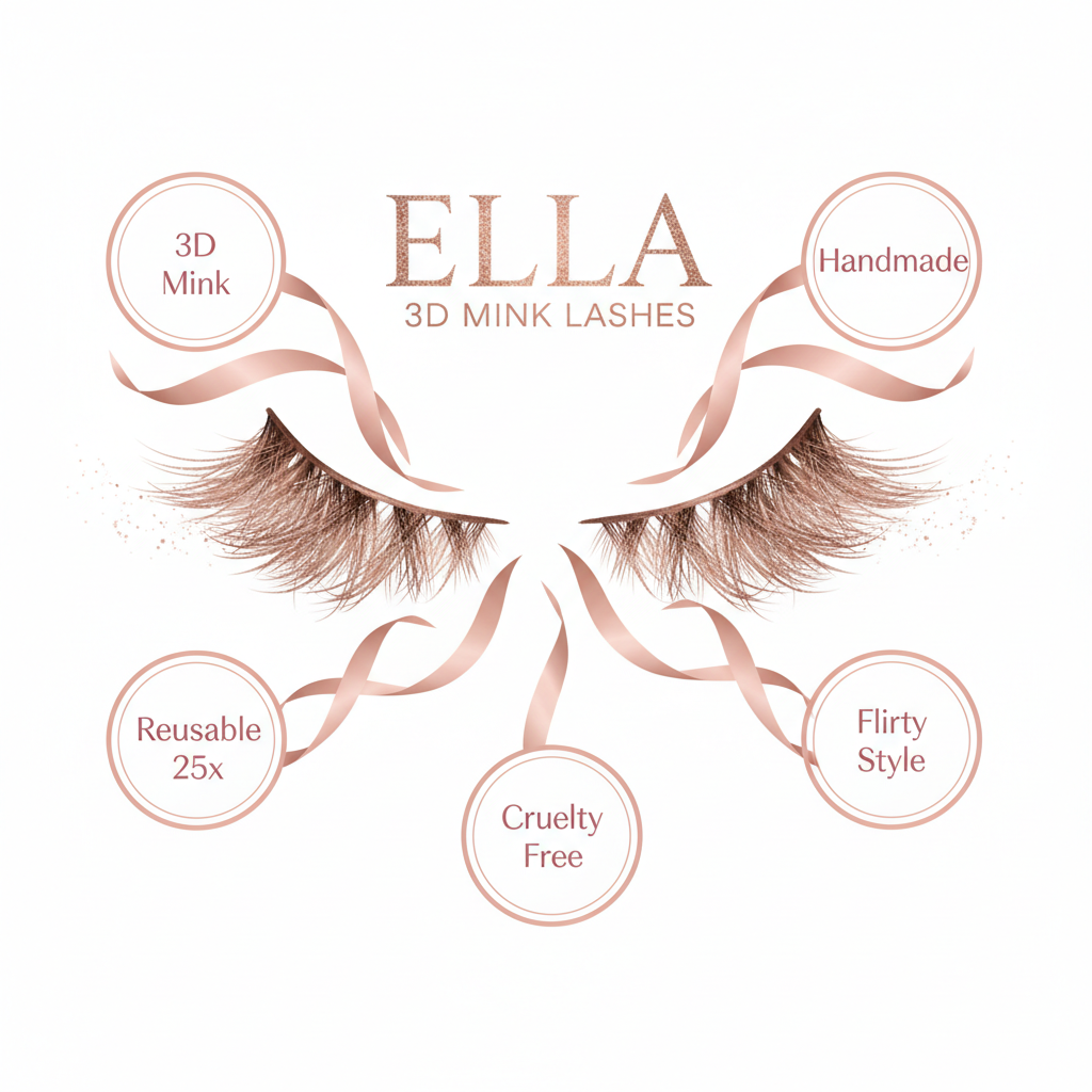 Ella 3D Mink Lashes - Info
