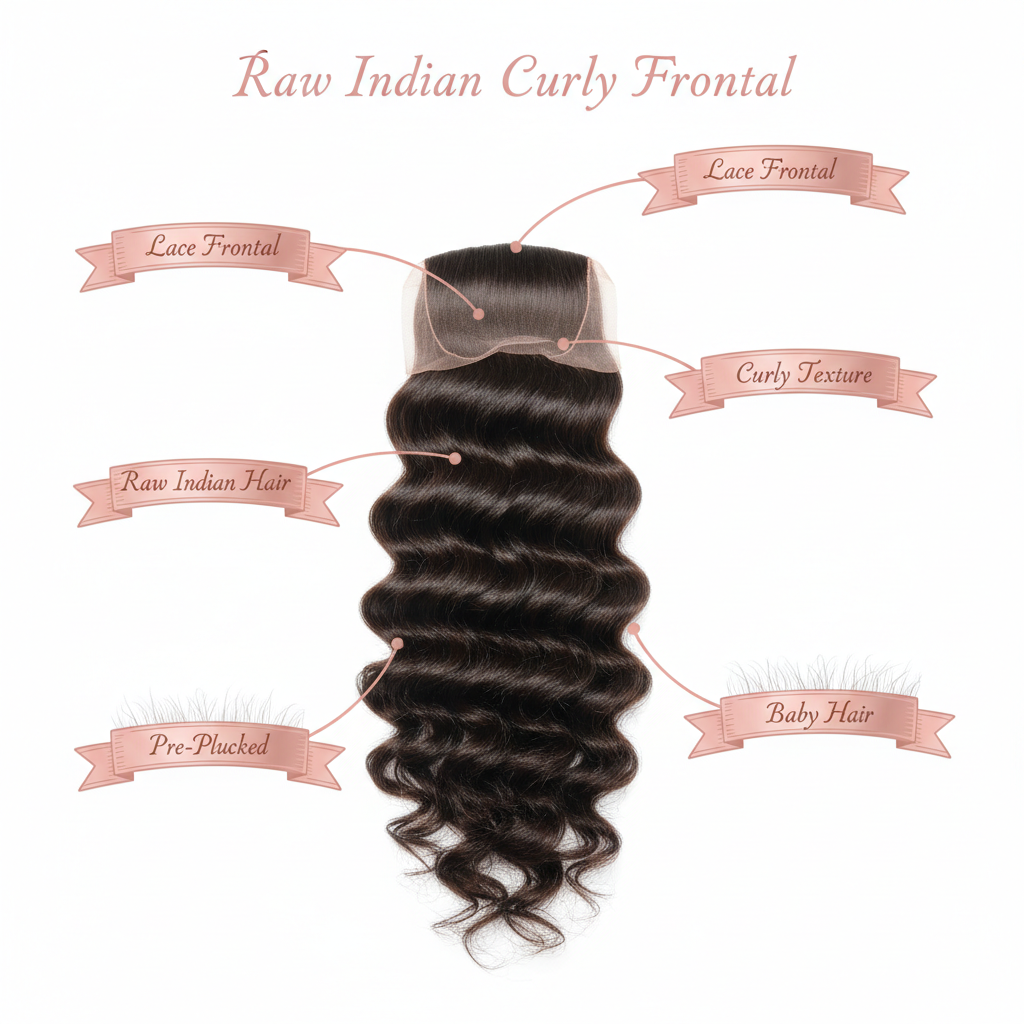 Raw Indian Curly Transparent Frontal - Info
