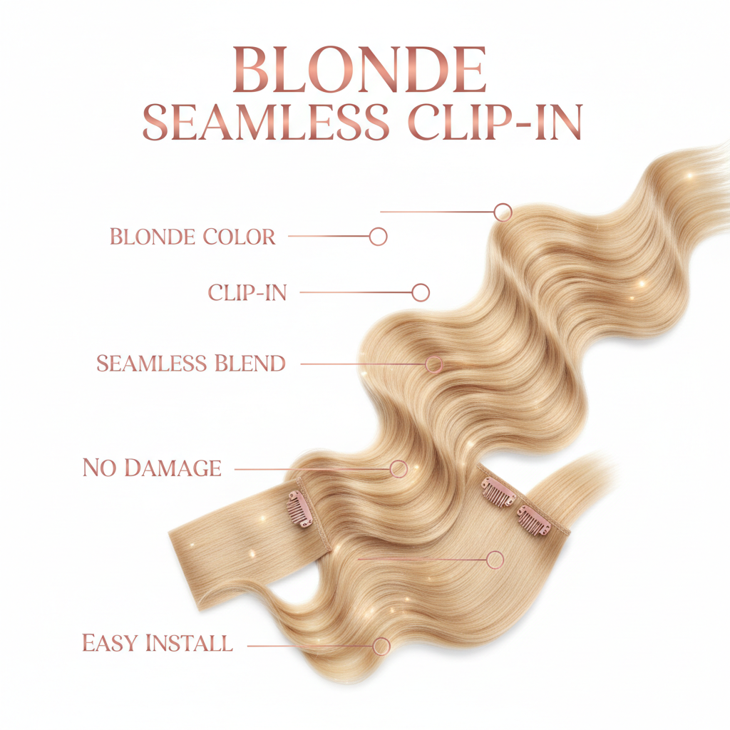 Blonde Seamless Clip-In - Info