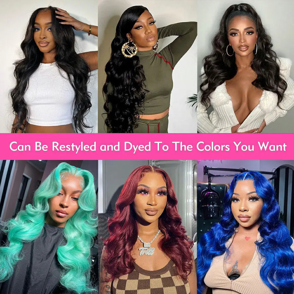 Bling Hair 6x4 HD Transparent Glueless Body Wave Wig