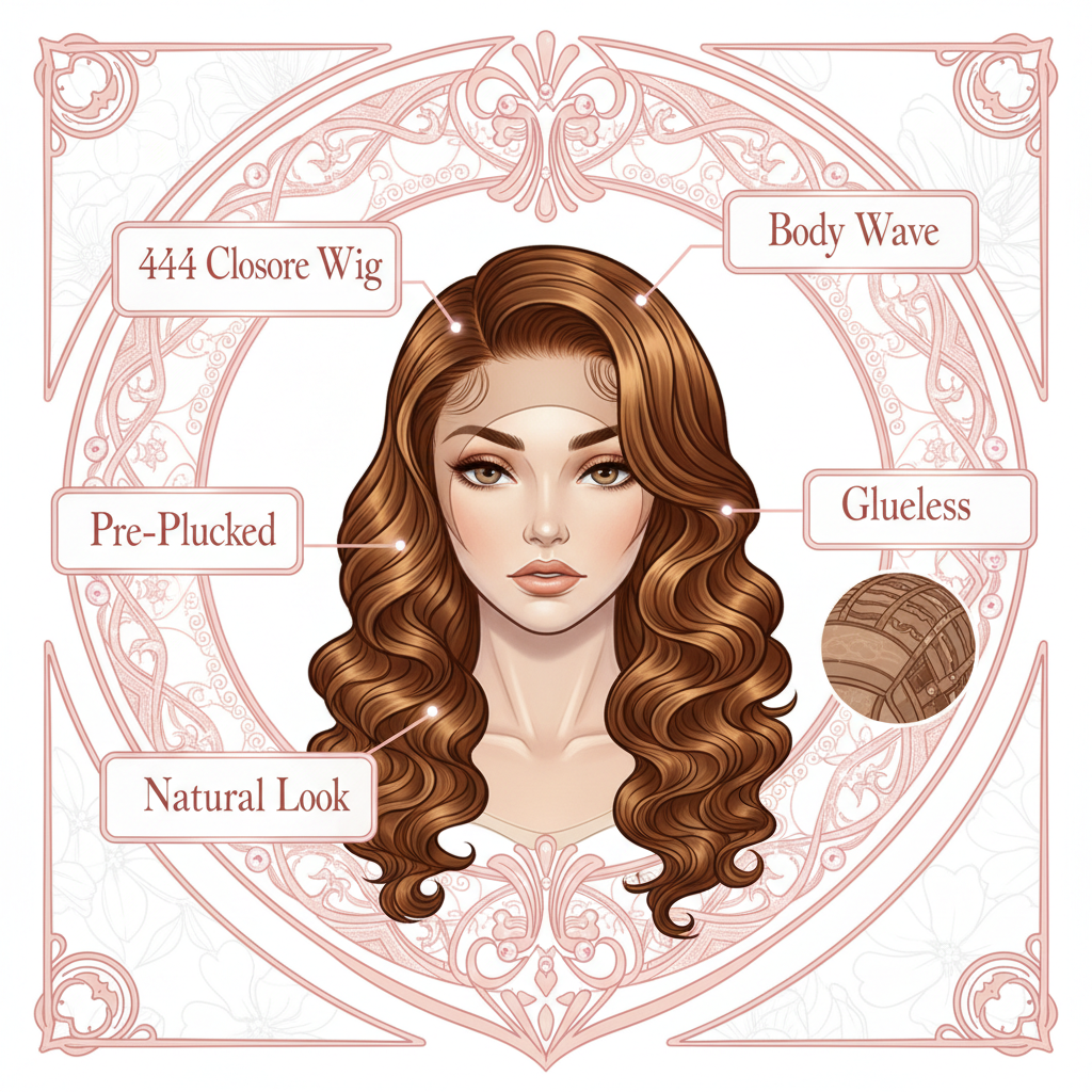 Body Wave 4x4 Transparent Closure Wig - Info