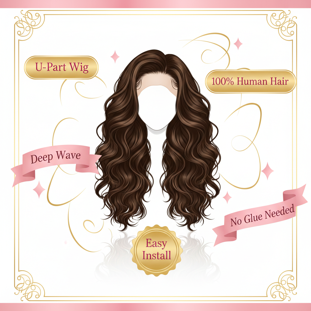 Brazilian Deep Wave U-Part Wig - Info