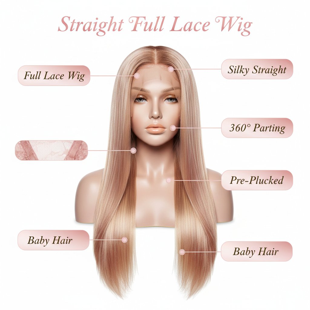Straight Full Lace Wig - Info