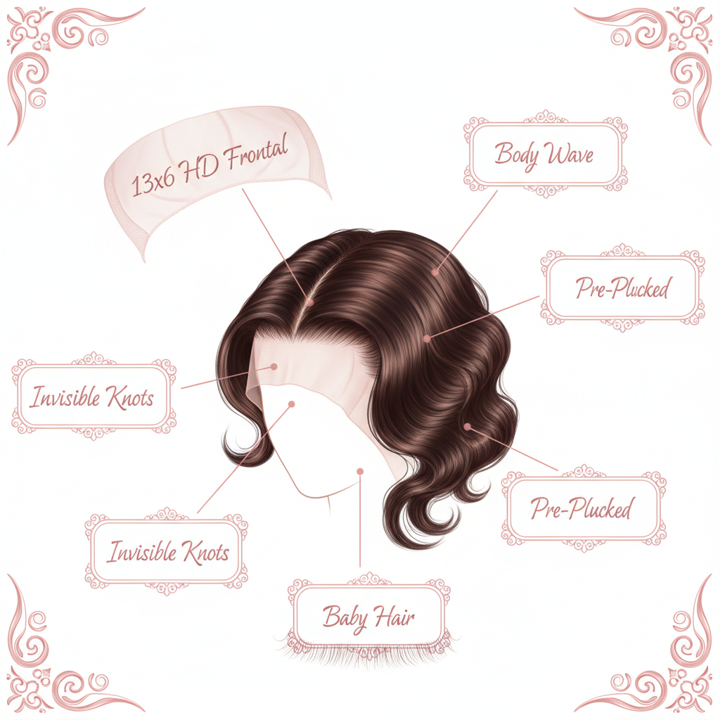 Brazilian Body Wave 13x6 HD Frontal - Info