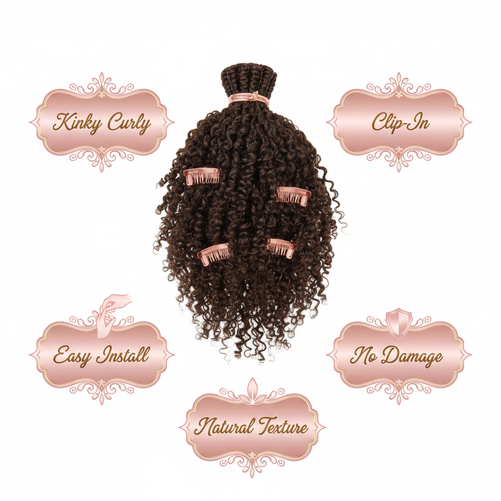 Afro Kinky Curly Clip-In - Info