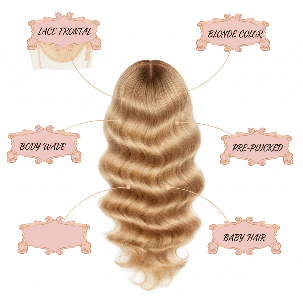 Brazilian Blonde Body Wave Frontal - Info
