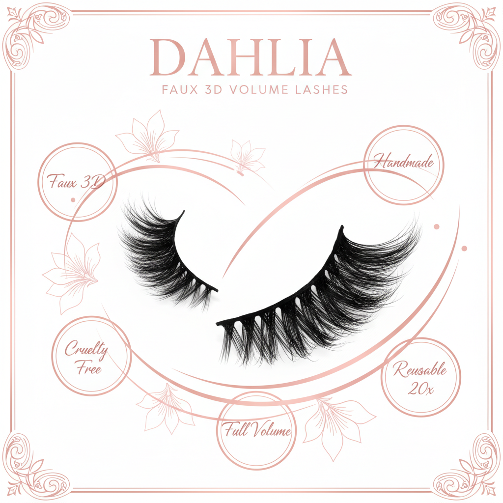Dahlia Faux 3D Volume Lashes - Info