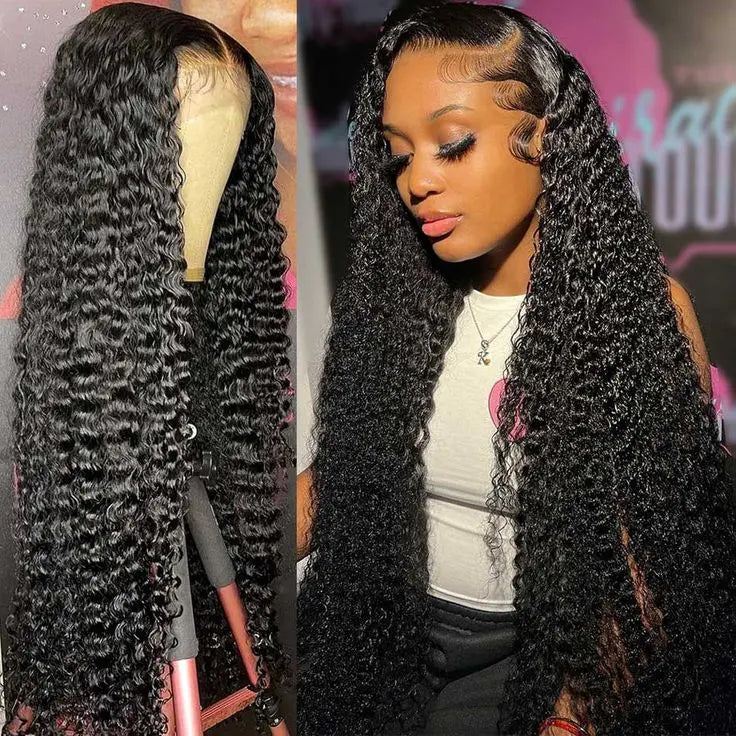 Bling Hair 13x4 Deep Wave Lace Frontal Wig - 180 Density