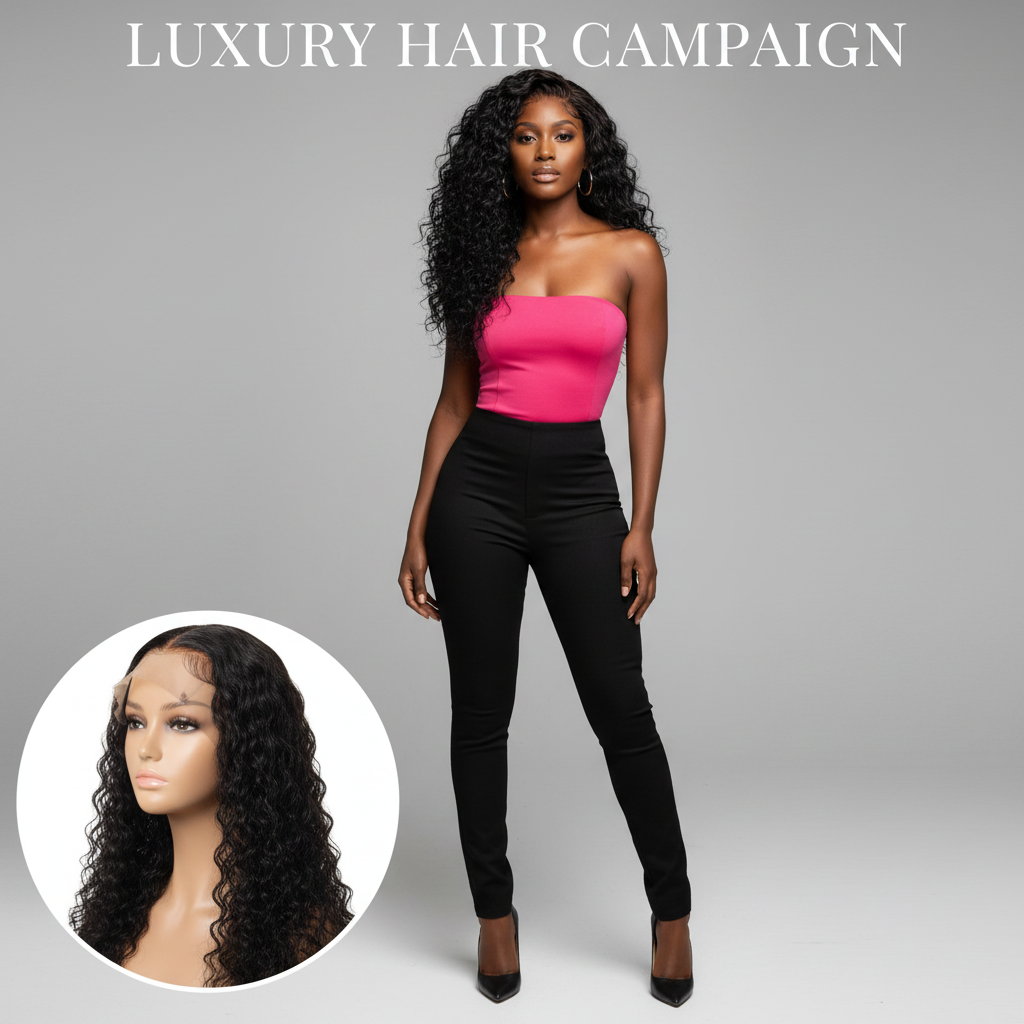 Brazilian Deep Wave U-Part Wig - Model