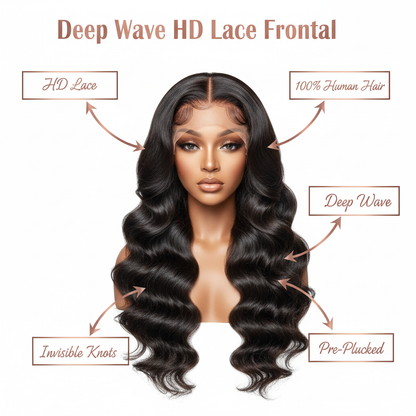 Deep Wave HD Lace Frontal - Info