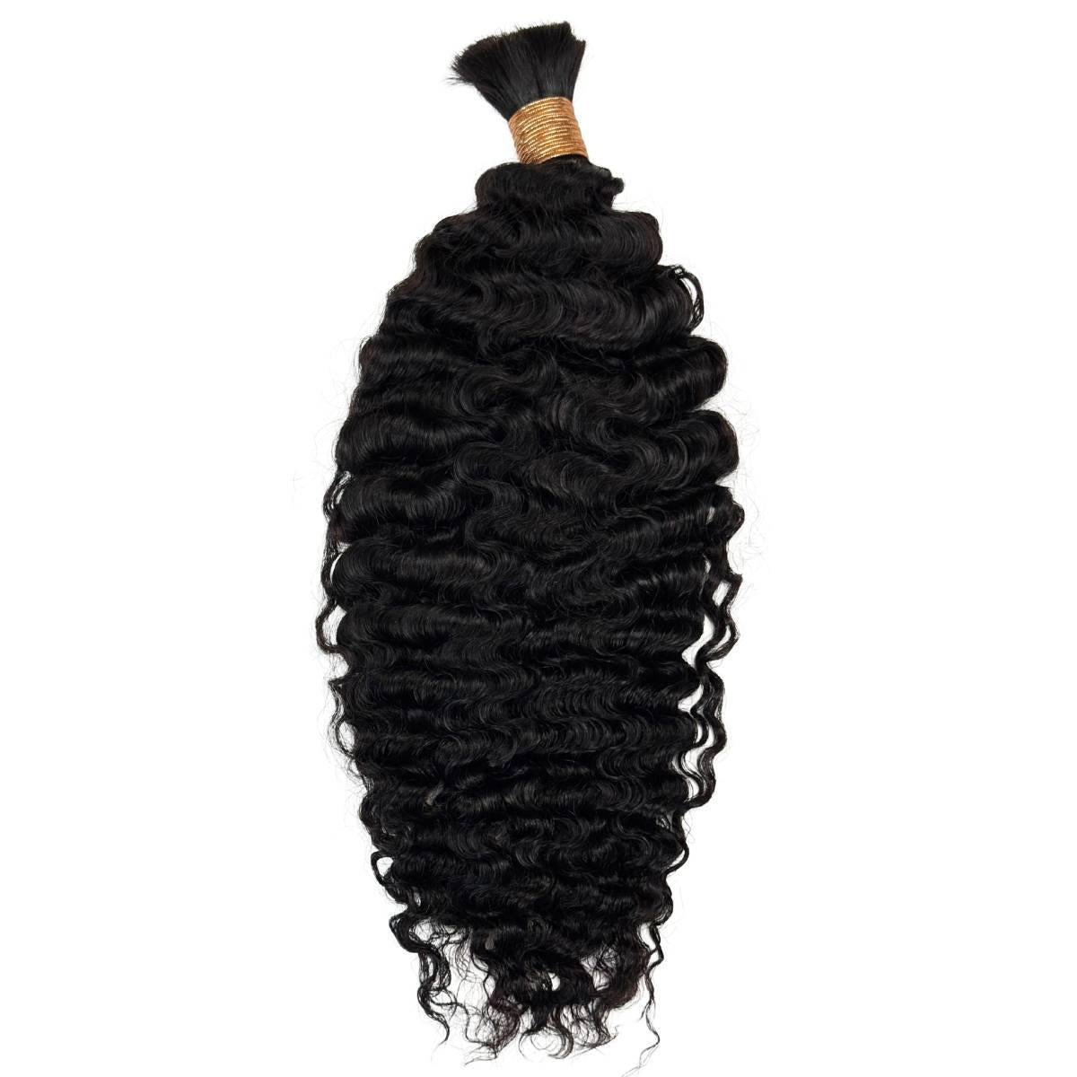 Burmese Curly Bulk Human Hair Extensions - Original