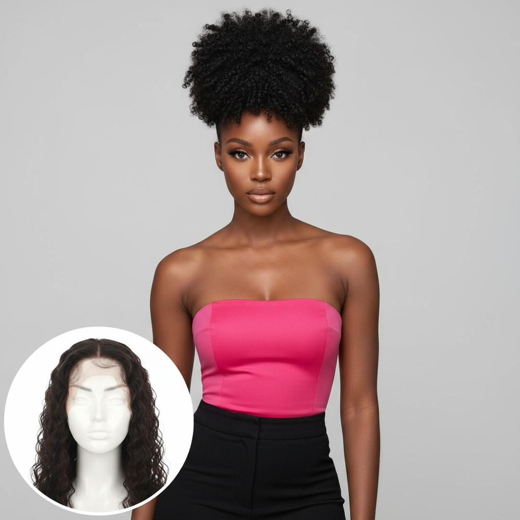 Raw Indian Curly Transparent Frontal - Model