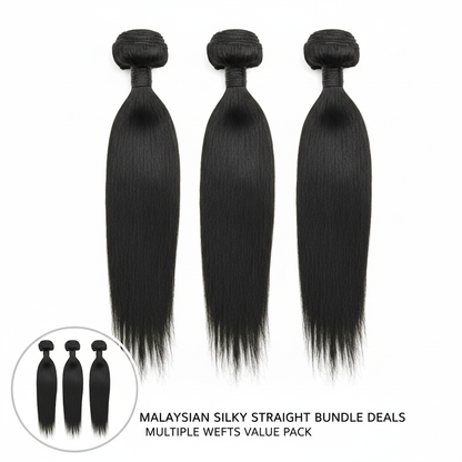 Malaysian Silky Straight Bundle Deals - Main