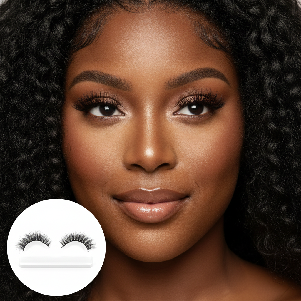 Ella 3D Mink Lashes - Model