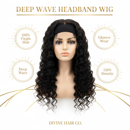 Deep Wave Headband Wig - Infographic
