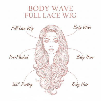 Body Wave Full Lace Wig - Info