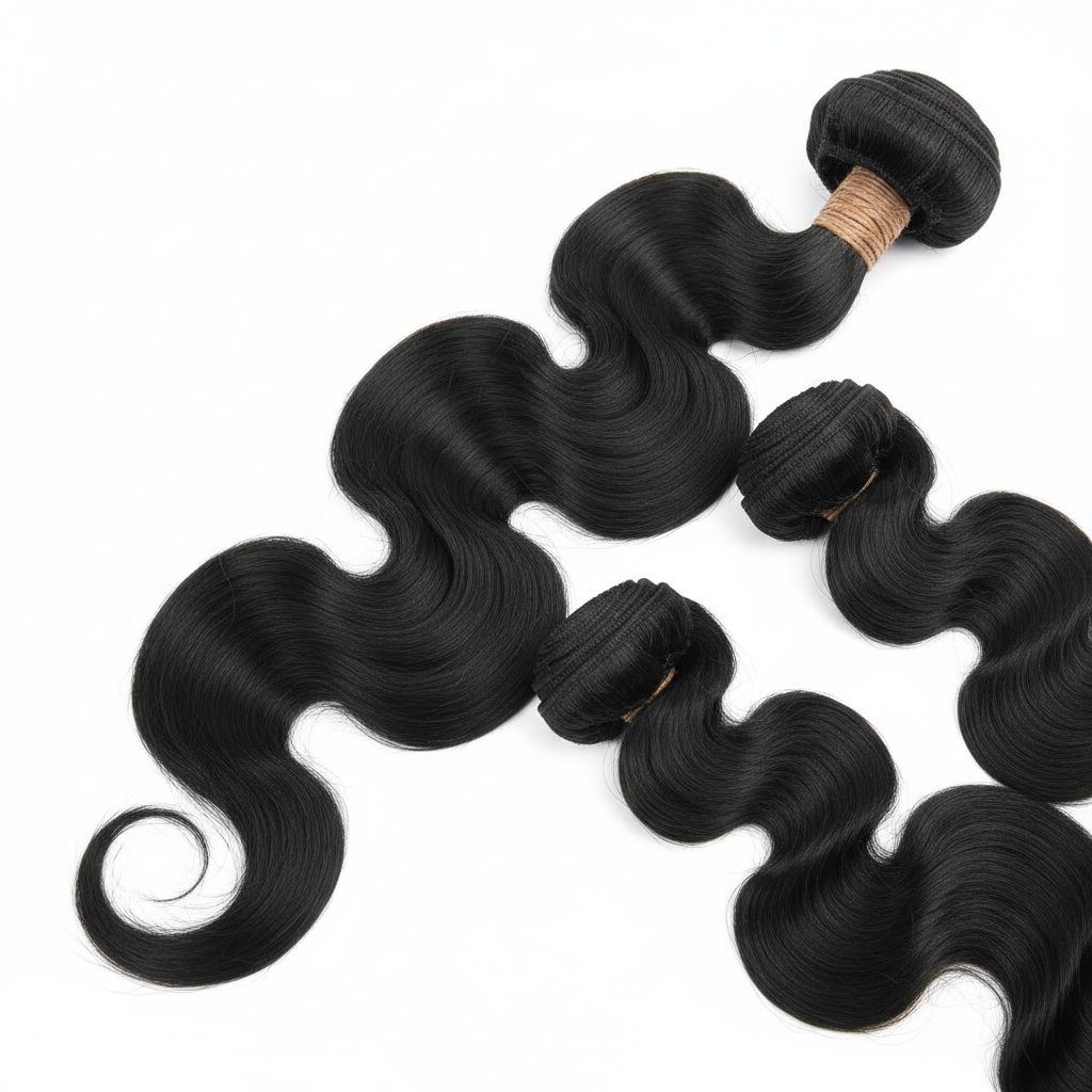 Jet Black Body Wave Bundles - Main