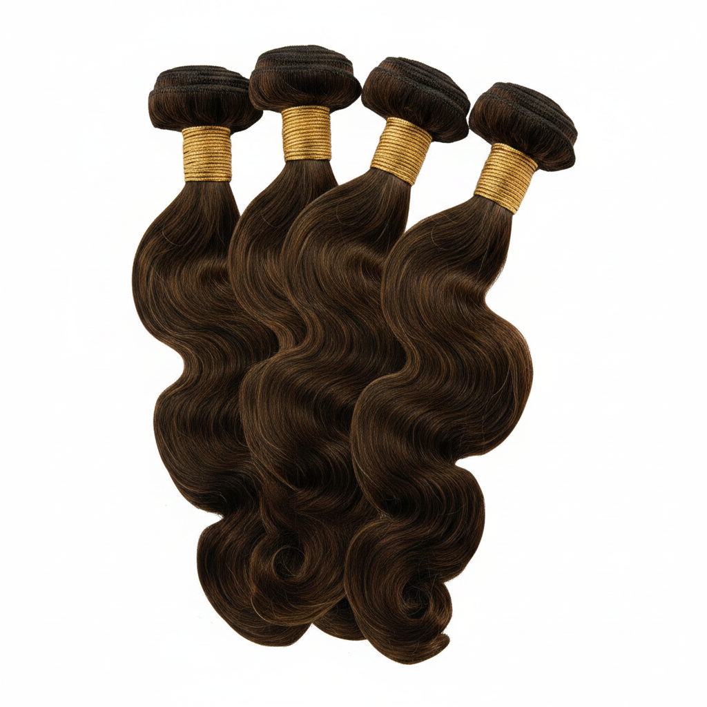 Medium Brown Body Wave Bundle Deal - Main