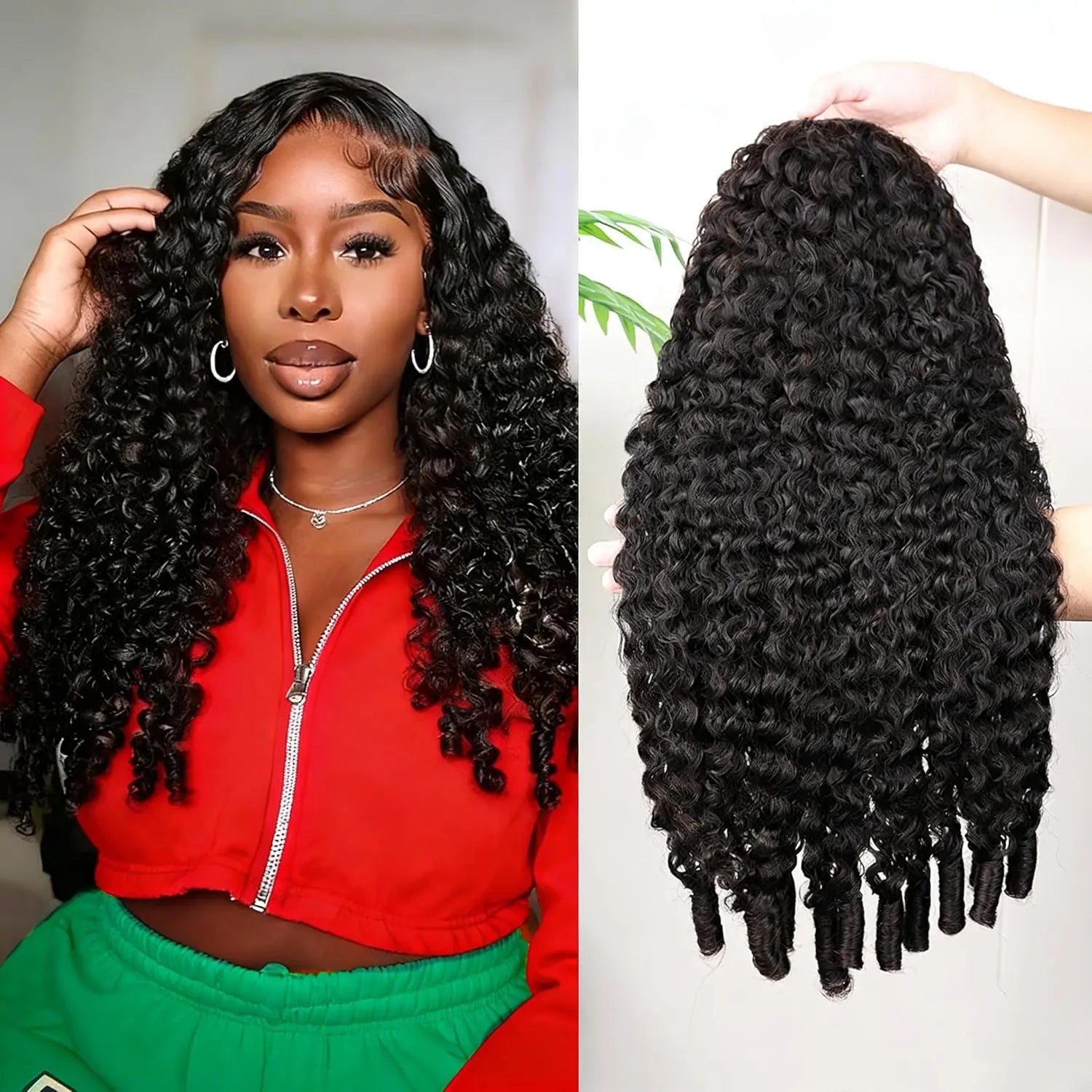 Burmese Curly Lace Frontal Wig 13x6 Human Hair for Black Women