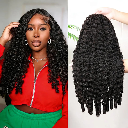 Burmese Curly Lace Frontal Wig 13x6 Human Hair for Black Women
