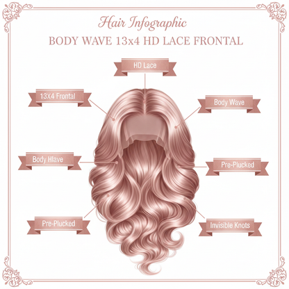 Body Wave 13x4 HD Lace Frontal - Info