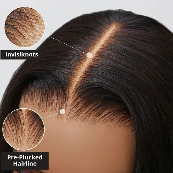 Bling Hair Glueless Straight Lace Closure Wig - 5x5 & 4x6