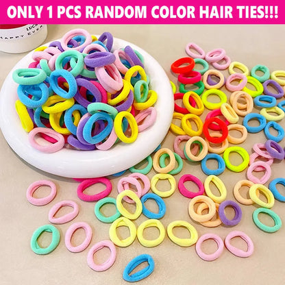 [Not For Sale] 1 pc Random color Thick Seamless Brown Hair Ties Ponytail Holders Hair Accessories