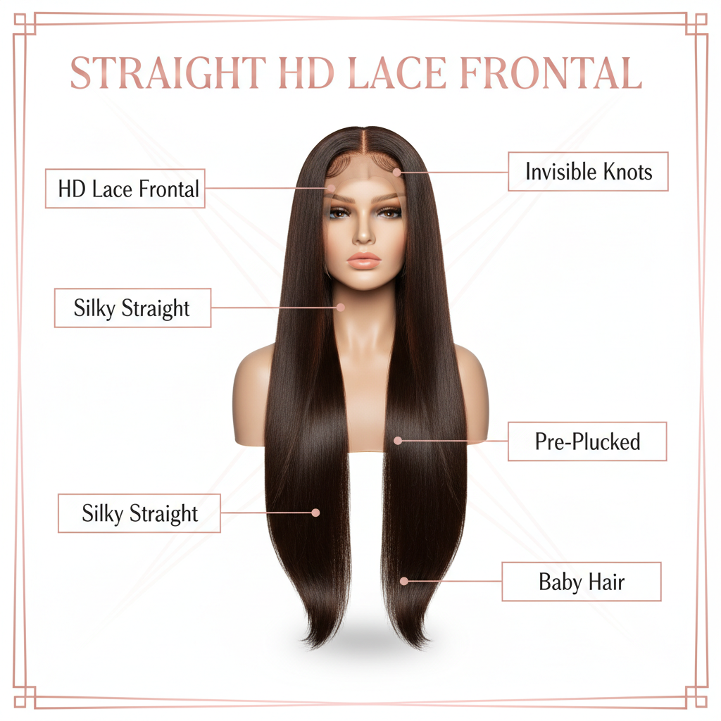 Straight HD Lace Frontal - Info