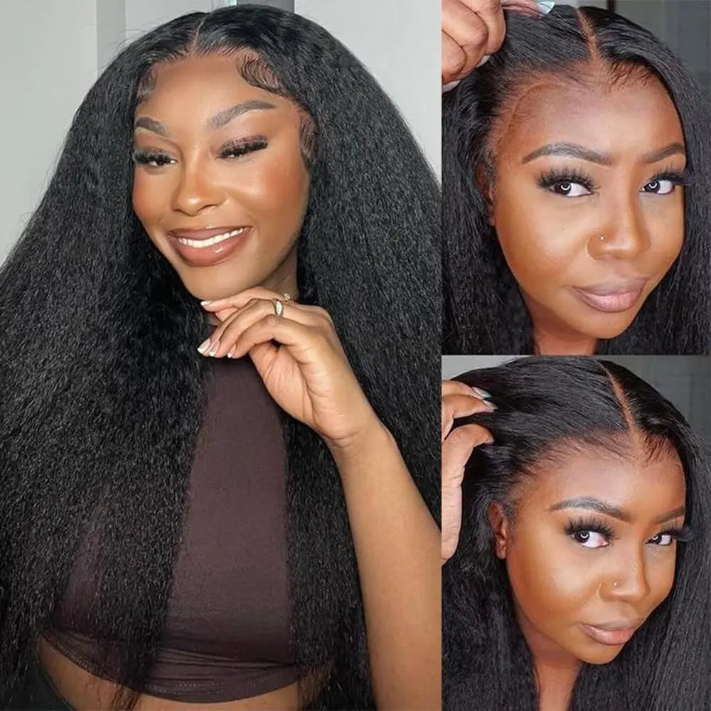 Wear&Go Glueless 360 Full Kinky Straight Lace Front Wig