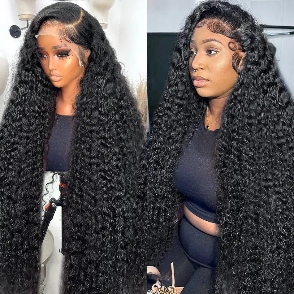 180 Density 12-36 Inch Jerry Curly Lace Front Wig