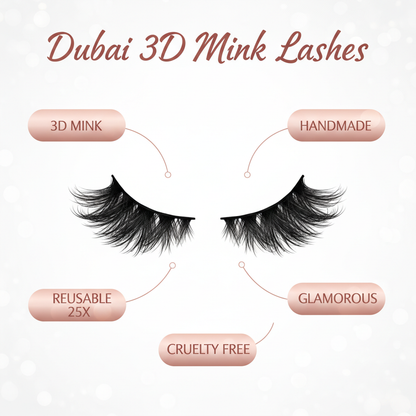 Dubai 3D Mink Lashes - Info