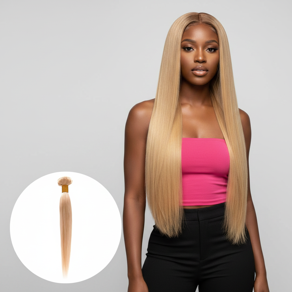 Blonde Brazilian Straight - Model