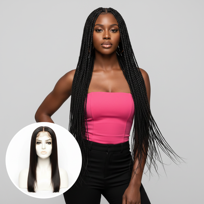 Straight Full Lace Wig - Model