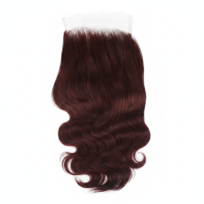 Burgundy Body Wave 5x5 HD Closure - Main