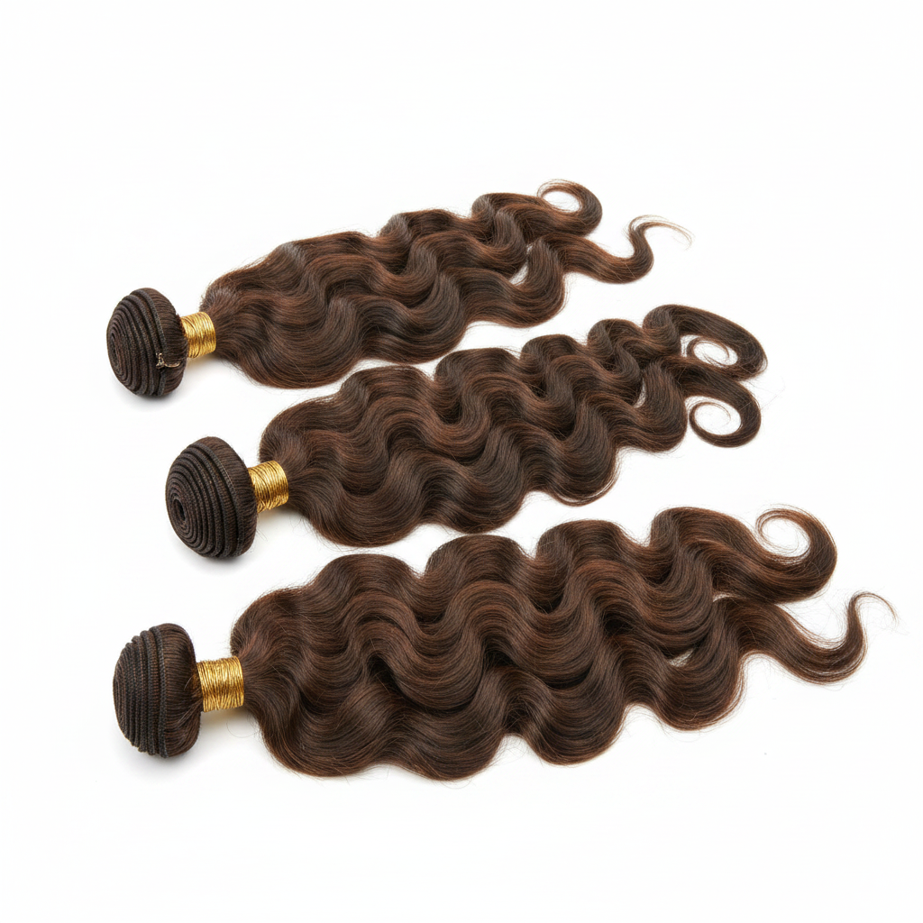 Medium Brown Body Wave Bundles - Main