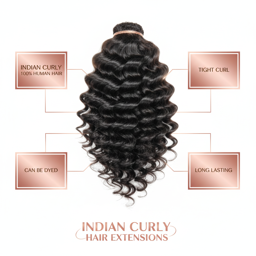 Indian Curly Hair Extensions - Info