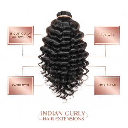 Indian Curly Hair Extensions - Info