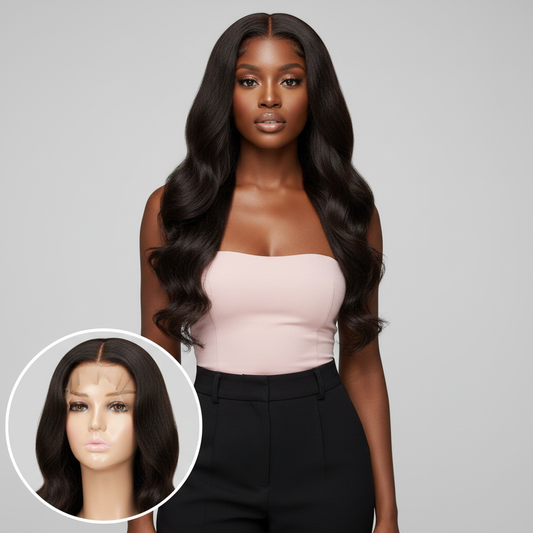 Body Wave 4x4 Transparent Closure Wig - Model