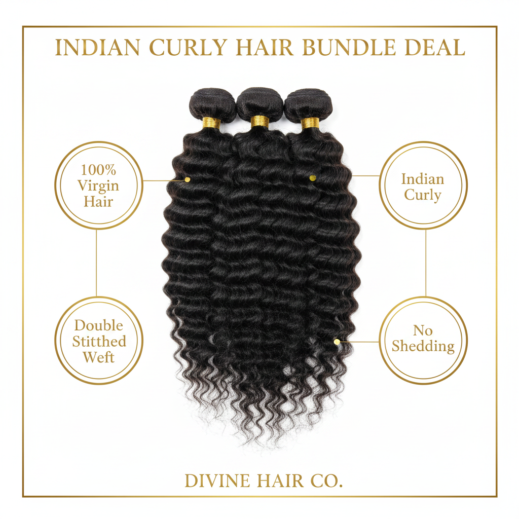 Indian Curly Hair Bundle Deal - Infographic