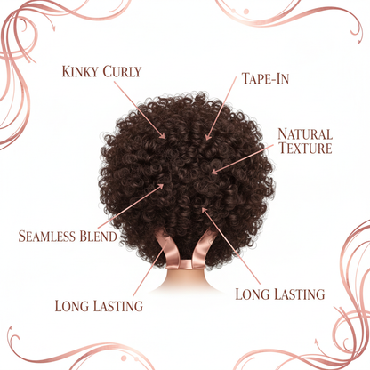 Afro Kinky Curly Tape-In Extensions - Info