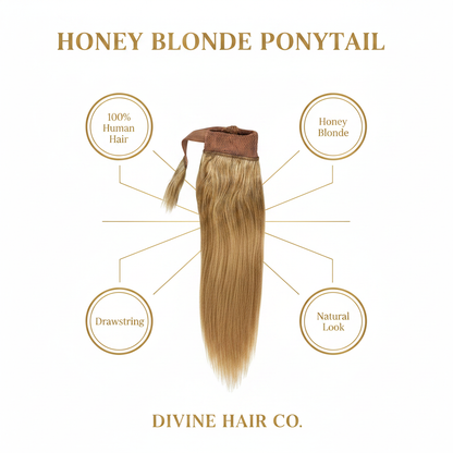 Honey Blonde Ponytail - Infographic