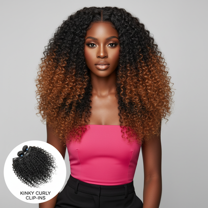 Kinky Curly Clip-In - Model