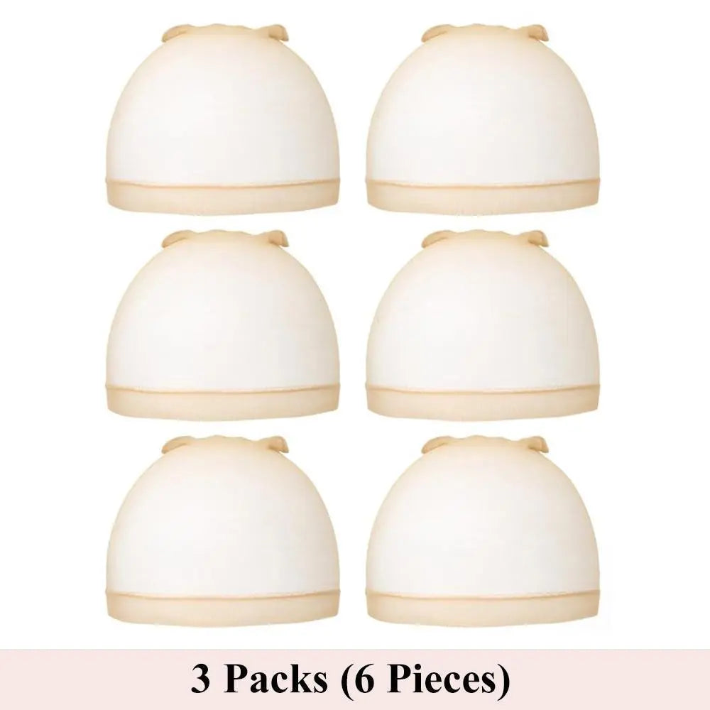 Bling Hair 1pack with 2pcs HD Wig Caps High Quality Transparent HD Hair Nets Weave Nylon Stretchy Lace Front Wig Cap for