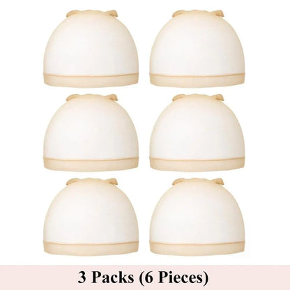 Bling Hair 1pack with 2pcs HD Wig Caps High Quality Transparent HD Hair Nets Weave Nylon Stretchy Lace Front Wig Cap for