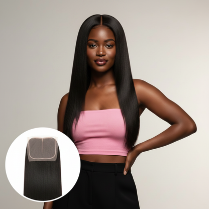 Brazilian Silky Straight 4x4 HD Closure - Model