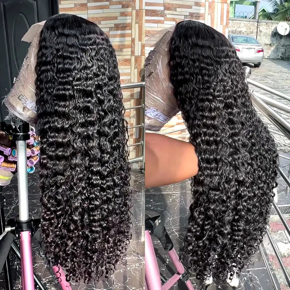 Bling Hair 13x4 Deep Wave Lace Frontal Wig - 180 Density